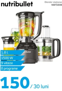 Nutribullet Blender staționar NBF580B 1.8l