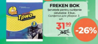 FREKEN BOK Șervețele pentru curățenie celulozice 3 buc.