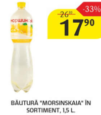 Băutură "Morsinskaia" în sortiment, 1,5 L.