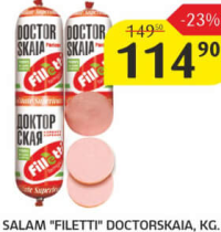 Filetti Salam Doctorskaia, kg