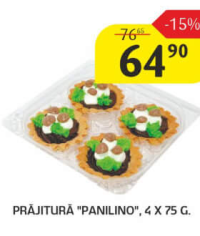 Prăjitură "Panilino", 4 x 75 g.