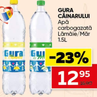 Gura Căinarului Apă carbogazată Lămâie/Măr 1.5L
