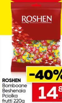 Roshen Bomboane Beshenaia Pciolka frutti 220g