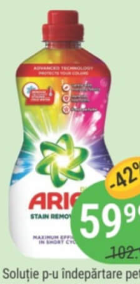 ARIEL Soluție p-u îndepărtare pete White/Color 950ml
