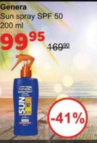 Genera Солнцезащитный спрей SPF 50 200 мл