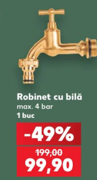 Parkside Robinet cu bilă max. 4 bar 1 buc