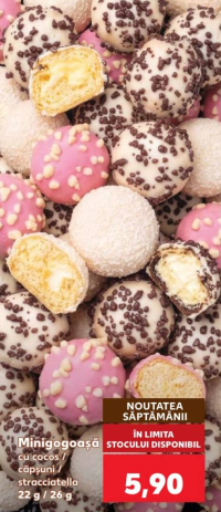 Minigogoașă cu cocos / căpșuni / stracciatella 22 g / 26 g