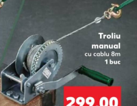 Parkside Troliu manual cu cablu 8m 1 buc