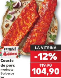 Coaste de porc marinate Barbecue kg