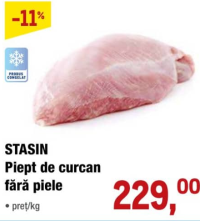 STASIN Piept de curcan fără piele