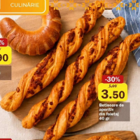 Betișoare de aperitiv din foietaj 40 gr