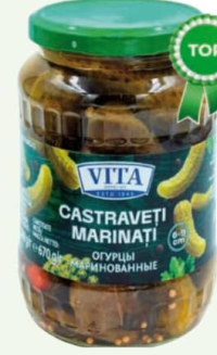 Vita Castraveți marinați 6-9 cm 670g