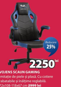 Vojens Scaun gaming 72x108-118x67 cm