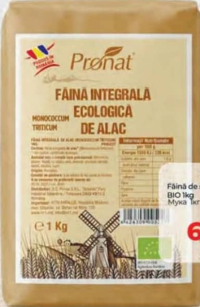 Pronat Făină integrală ecologică de alac 1kg